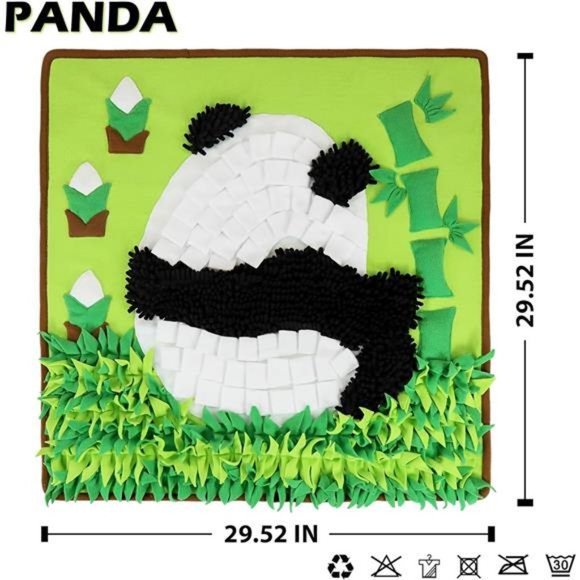 29.52" Square Interactive Dog Sniffing Mat, Enrichment Dog Feeding Mat - Picture 5 of 6